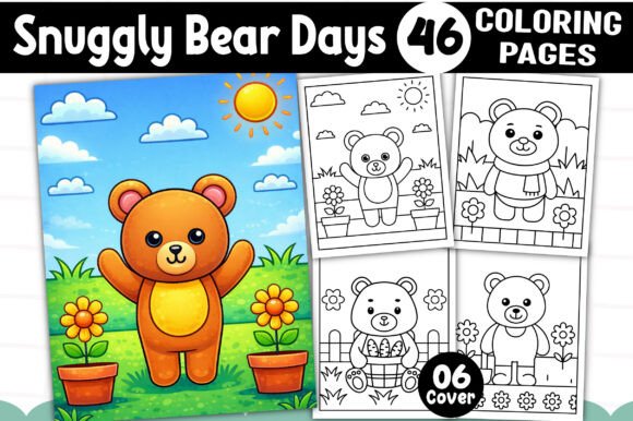 Adorable Cozy Bear Cute Comfy Coloring: The Ultimate KDP Interior for Relaxation and Creativity