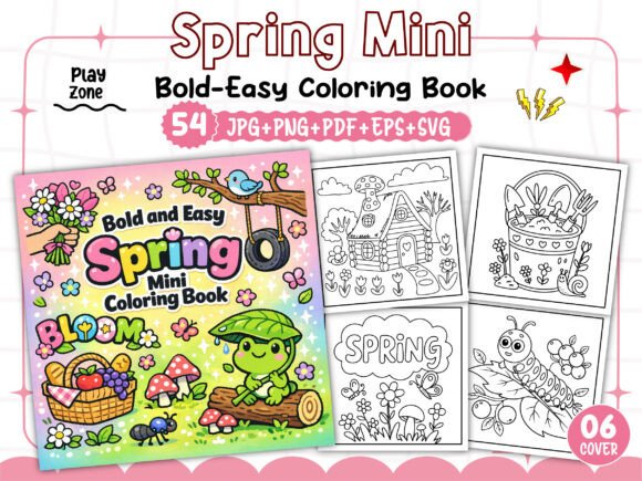 Bold and Easy Spring Mini Coloring Pages: More Than Just a KDP Interior
