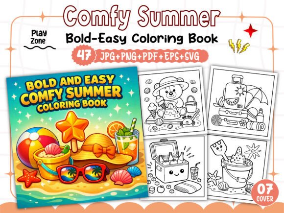 Bold Easy Comfy Summer Coloring Pages: Your Ultimate Guide to Creating Unique KDP Interiors
