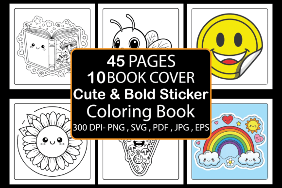 Cute Bold Sticker Coloring Book for Creators Who Need Playful Assets That Work