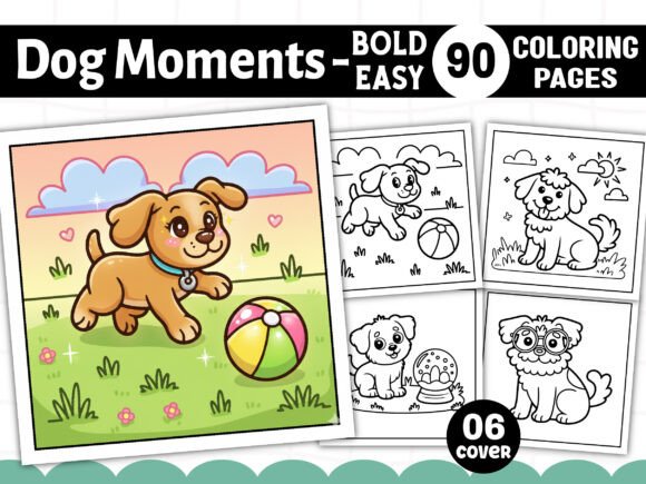 Dog Moments Puppy Life Coloring Book