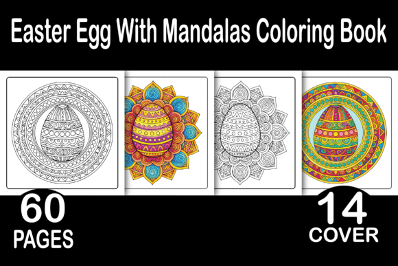 Easter Egg with Mandalas Coloring Book: A Relaxing Creative Resource for Adults and Business Creators