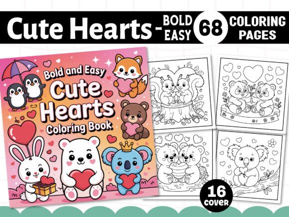 Easy and Cozy Cute Hearts Coloring Pages: A Strategic Tool for Creativity and Productivity