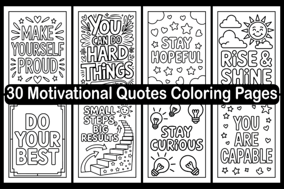 Motivational Quotes Coloring Pages: A Creative Path to Mindfulness and Productivity