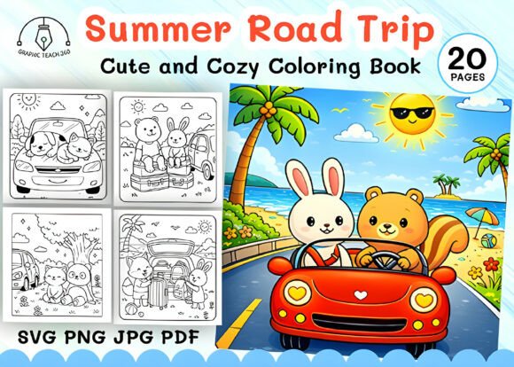 Summer Road Trip Coloring Book: A Strategic Tool for Content Creators, Educators, and Small Business Owners