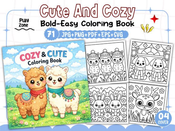 The Rise of Bold and Easy Cute Cozy Coloring Books in Modern Self-Publishing