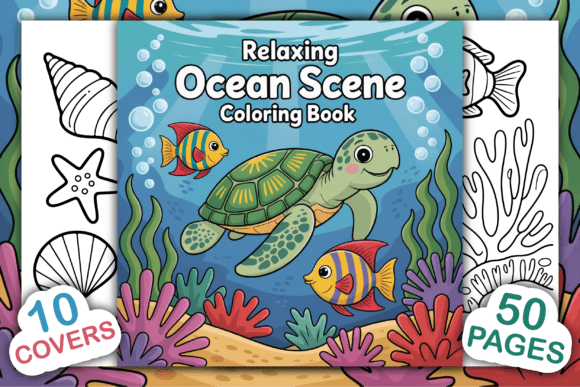 The Ultimate Guide to Creating a Relaxing Ocean Scene Coloring Book for KDP Interiors