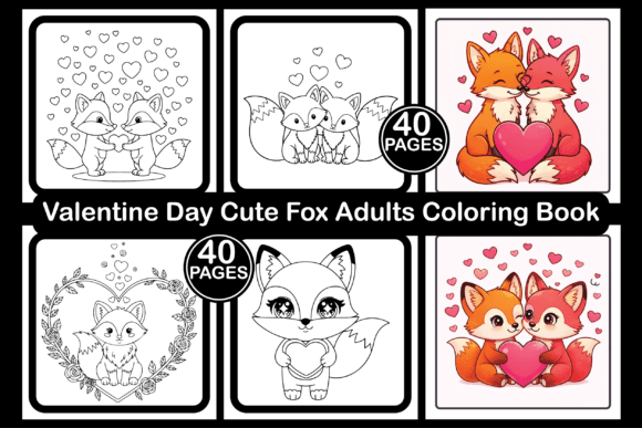 Valentine Day Fox Adults Coloring Book: A Creative and Profitable Opportunity